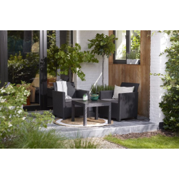 Комплект меблів для балкона Claire balcony set with Orlando Графіт