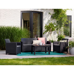 Комплект садових меблів Keter Claire 5 seater set with Orlando table Графіт