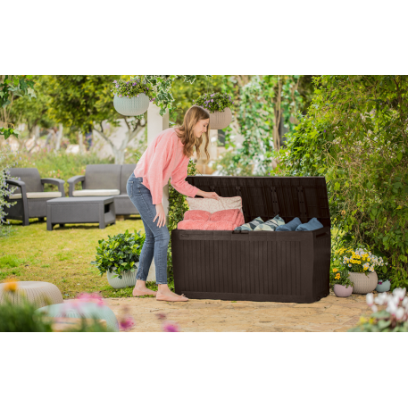 Ящик для зберігання KETER COMFY STORAGE BOX 270л Коричневий2