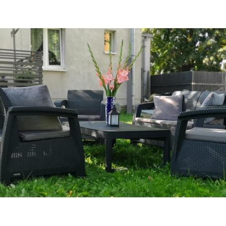 Комплект садових меблів Keter Corfu Fiesta Lyon Графіт9