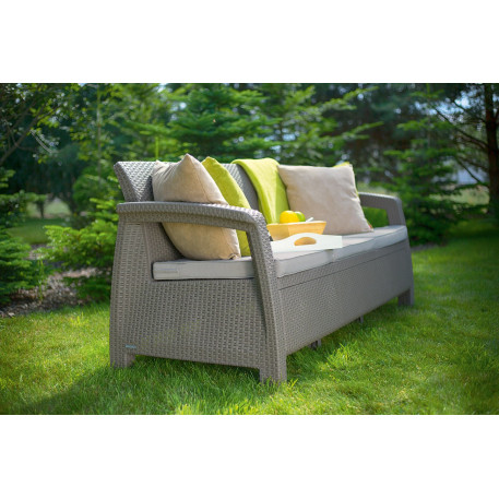 Диван садовий Keter Corfu Love Seat Max Капучино2