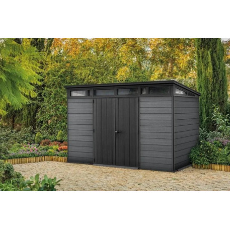 Сарай пластиковий для інвентарю KETER Cortina 11×7 Графіт1