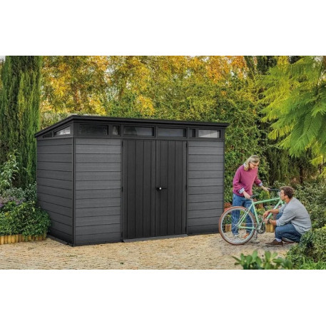 Сарай пластиковий для інвентарю KETER Cortina 11×7 Графіт2