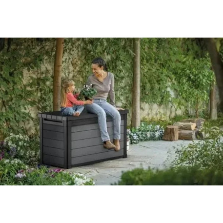 Садовий ящик Keter Cortina 380L Deck Box, сірий2