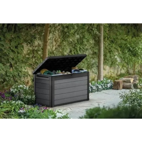 Садовий ящик Keter Cortina 380L Deck Box, сірий1