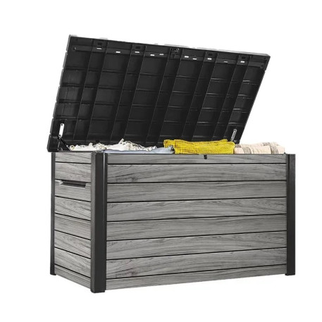 Садовий ящик для зберігання Keter Deco Deck 870 л, сірий2