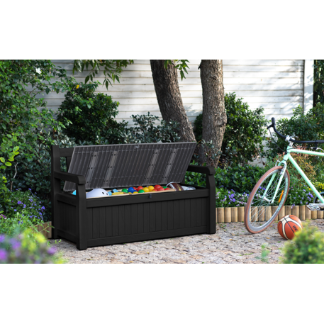 Лава-скриня Keter EDEN GARDEN BENCH 265 л Графіт2