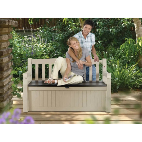 Лава-скриня Keter EDEN GARDEN BENCH 265 л Бежева2