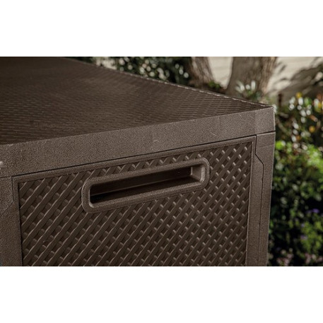 Ящик для зовнішнього зберігання KETER EMILY STORAGE BOX 270 л Коричневий4
