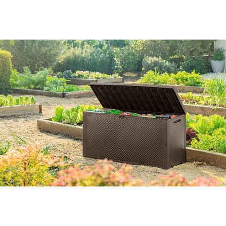 Ящик для зовнішнього зберігання KETER EMILY STORAGE BOX 270 л Коричневий6