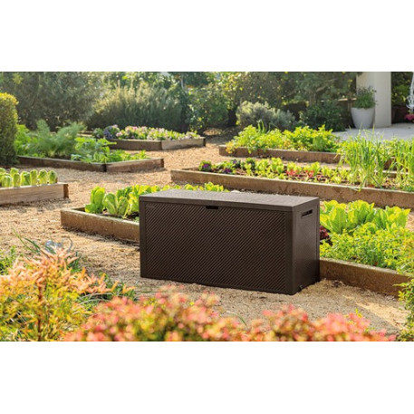 Ящик для зовнішнього зберігання KETER EMILY STORAGE BOX 270 л Коричневий8