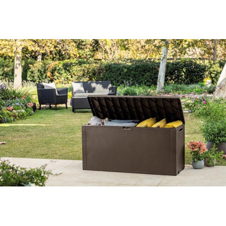 Ящик для зовнішнього зберігання KETER EMILY STORAGE BOX 270 л Коричневий9