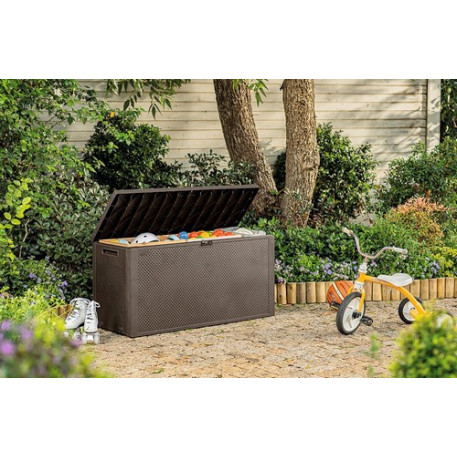 Ящик для зовнішнього зберігання KETER EMILY STORAGE BOX 270 л Коричневий10