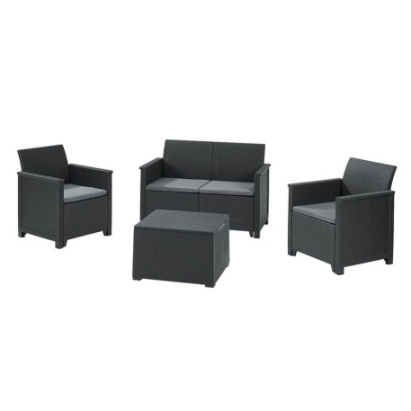 Комплект садових меблів Emma SEATER SOFA SET Графіт1