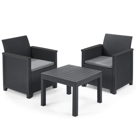 Комплект меблів для балкона Emma balcony Set Графіт1