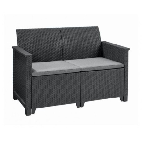 Комплект садових меблів Emma SEATER SOFA SET Графіт2