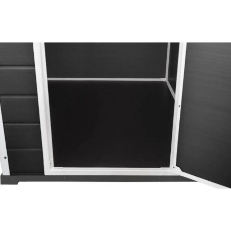 Садовий пластиковий будиночок Keter Essential 6x4, графіт/білий6