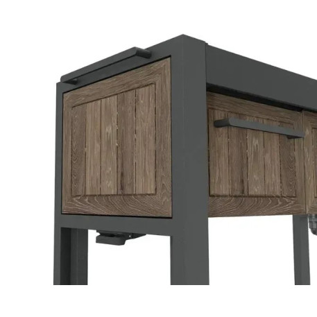 Садовий розсувний барний стіл Keter Extendable Party Station - горіх4