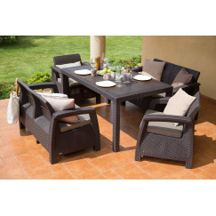 Комплект садових меблів Corfu Fiesta Set Коричневий