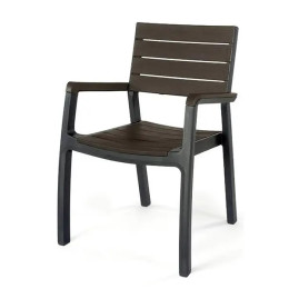 Стілець пластиковий Keter Harmony armchair Коричневий