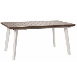 Стіл для тераси розсувний Keter Harmony Extendable 160/240 Біло бежевий