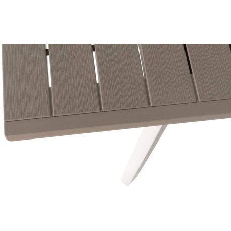 Стіл для тераси розсувний Keter Harmony Extendable 160/240 Біло бежевий5