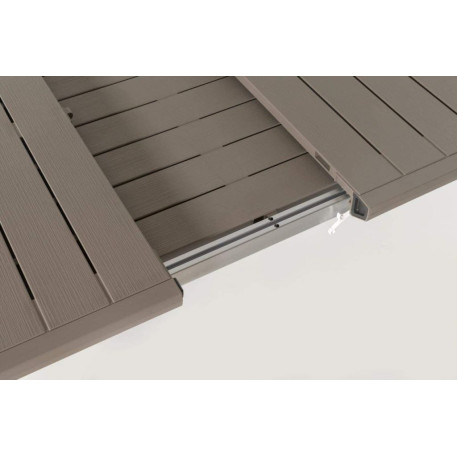 Стіл для тераси розсувний Keter Harmony Extendable 160/240 Біло бежевий6