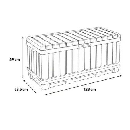 Садова скриня Keter Kentwood 90G 350 л Box,Горіх3