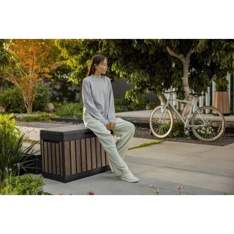 Садовий скринька Keter Kentwood 190L Box Горіх2