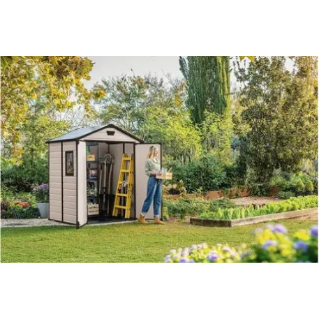 Садовий будинок KETER MANOR 6 × 5 DD бежевий2