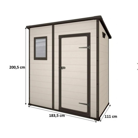 Садовий будинок KETER MANOR PENT 6 × 4 Бежевий3