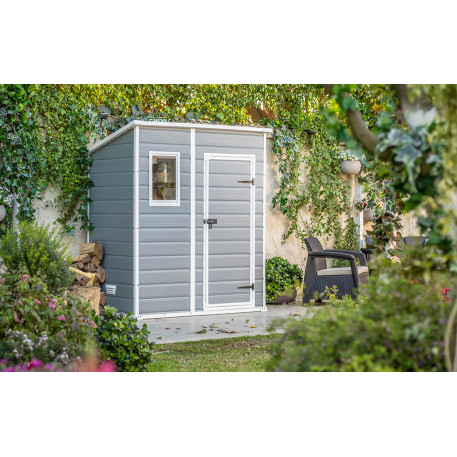 Садовий будинок KETER MANOR PENT 6 × 4 сірий1