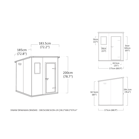 Садовий будинок KETER MANOR Manor Pent 6x6 Сірий5