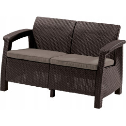 Софа Keter Corfu love seat Коричнева