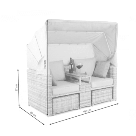 Садовый диван Home Garden Michigan Brown Mat - Brown Melange9