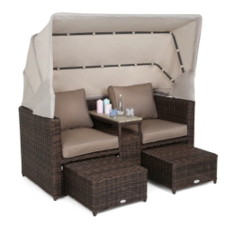 Садовий диван Home Garden Michigan Brown Mat - Brown Melange