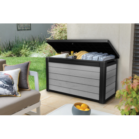 Садовий ящик для зберігання KETER DENALI 100 DECK BOX 380л Сірий1