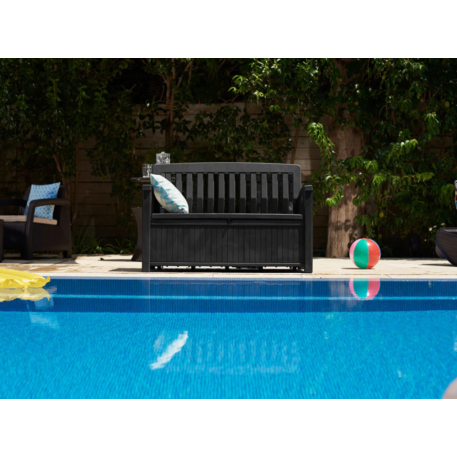 Лавка-ящик для зберігання KETER PATIO STORAGE BENCH Коричнева2