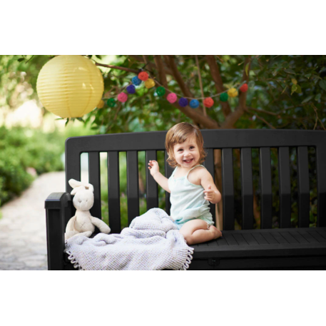 Лавка-ящик для зберігання KETER PATIO STORAGE BENCH Коричнева3