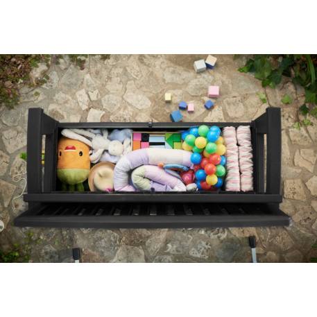 Лавка-ящик для зберігання KETER PATIO STORAGE BENCH Коричнева5