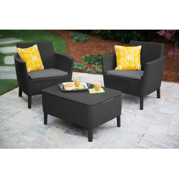 Набір меблів Allibert Salemo balcony set Графіт