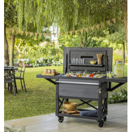 Стіл холодильник Keter Bevy Patio cooler & Beverage Графіт