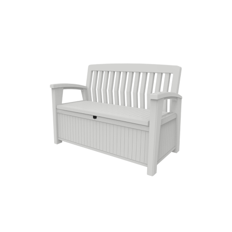 Скамейка-ящик для хранения KETER PATIO STORAGE BENCH Белая4