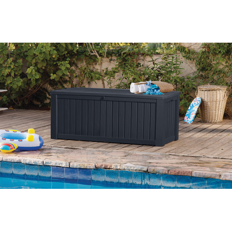 Садовий ящик KETER ROCKWOOD STORAGE BOX 570л Графіт6