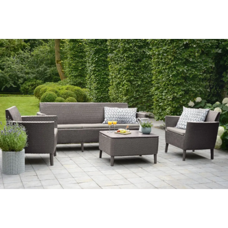 Комплект садових меблів Salemo 3 seater set Какпучіно1