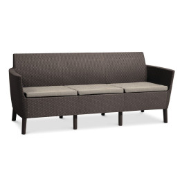 Диван садовий SALEMO 3 SEATER SOFA Коричневий