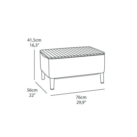 Набір меблів Keter Allibert Salemo balcony set Капучино4