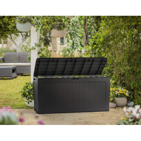 Садовий ящик Keter SAMOA RATTAN BOX 270 Графіт4