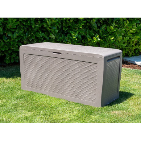Садовий ящик Keter SAMOA RATTAN BOX 270 Капучино2