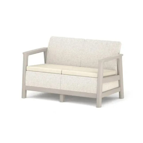 Диван для саду та тераси Keter Scandi Linea 2 Seater Sofa, бежевий/світло-бежевий2